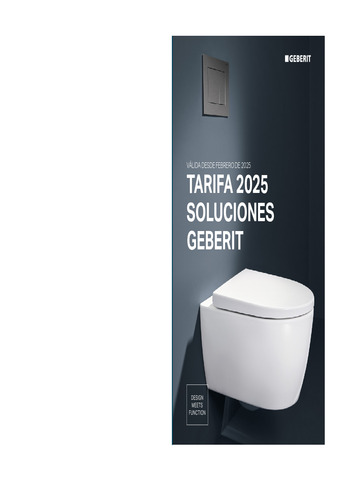 GEBERIT TARIFA 2025 SOLUCIONES GEBERIT 01.02.2025