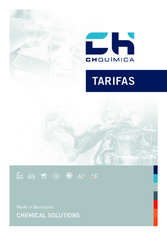 CH QUIMICA TARIFA GENERAL 2025