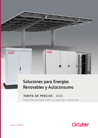 CIRCUTOR: ACTUALIZACIÓN TARIFA RENOVABLES Y AUTOCONSUMO