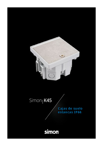 SIMON: Catálogo cajas de suelo estancas IP66