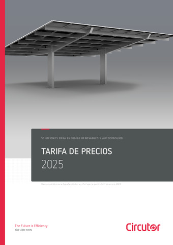 CIRCUTOR: Tarifa RENOVABLES 2025