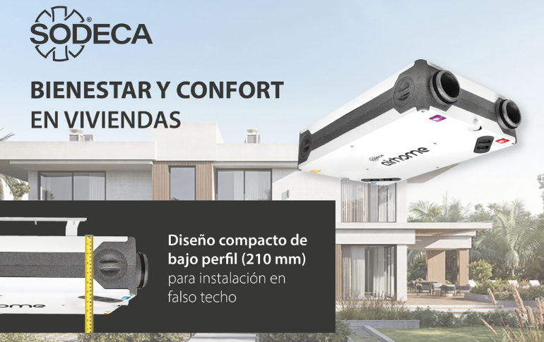 AIRHOME de SODECA: Recuperadores de calor de alta eficiencia para viviendas con ahorro energético garantizado