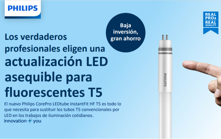 Signify presenta CorePro LEDtube InstantFit HF T5: Solución eficiente para iluminación diaria