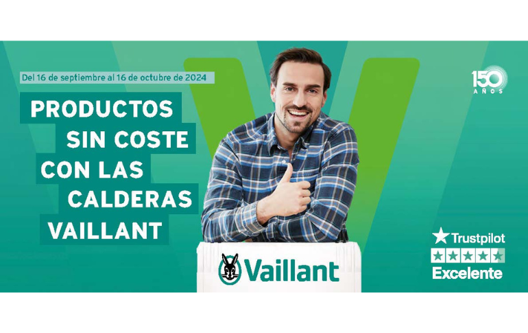 Productos sin coste con las calderas Vaillant